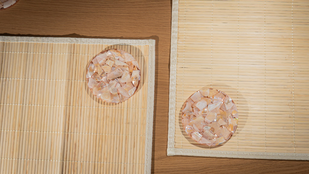 Portavasos x 6 en Concha de Nácar