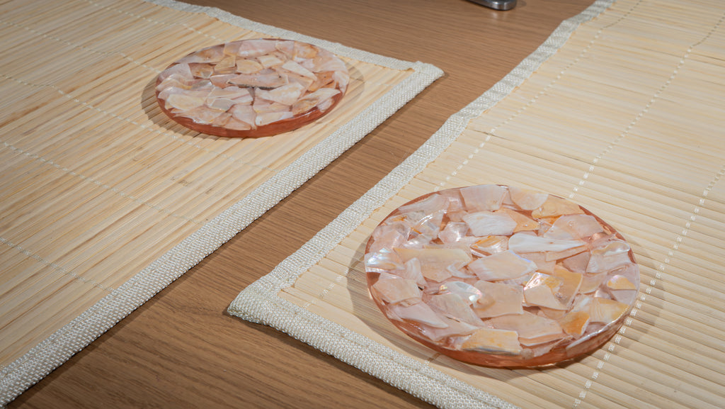 Portavasos x 6 en Concha de Nácar