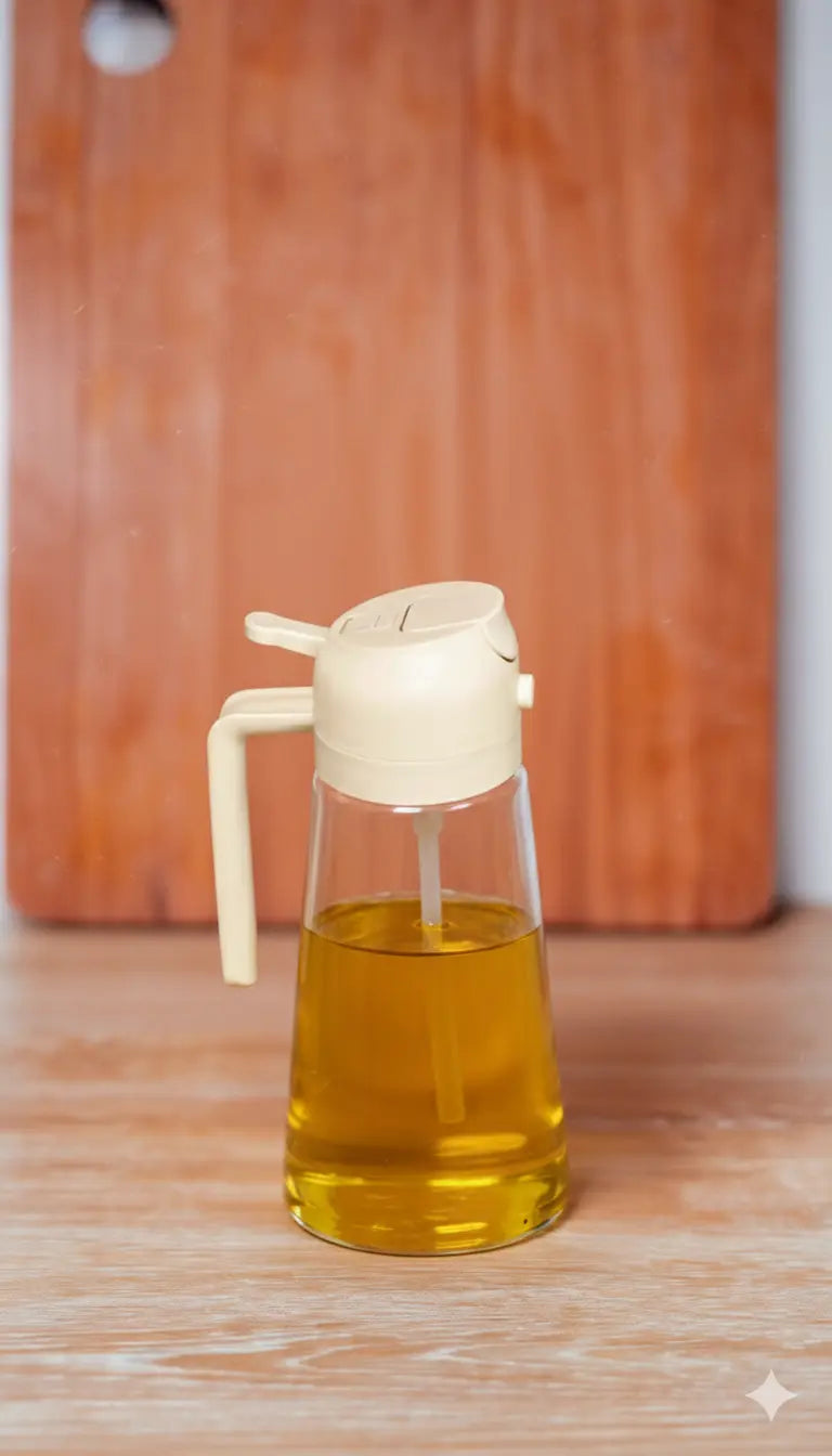 Botella Dispensadora de Aceite 2 en 1 | Vierte o Rocía sin Derrames