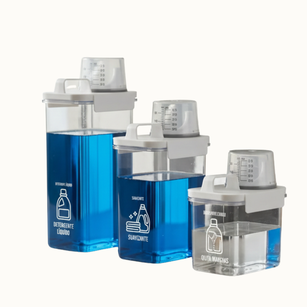 Set Dispensador y Organizador Lavandería