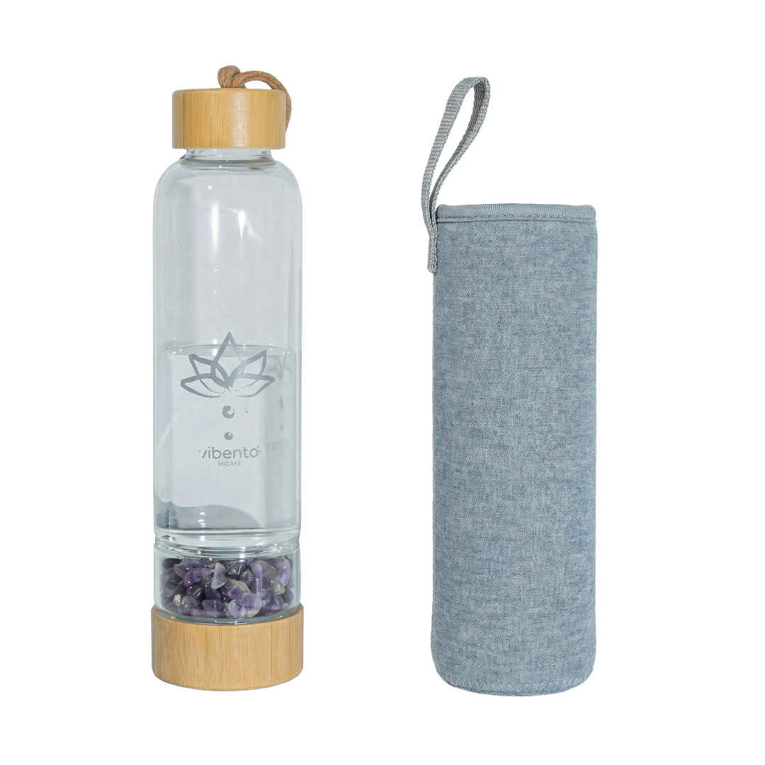 Botella de Agua con Cristales Curativos