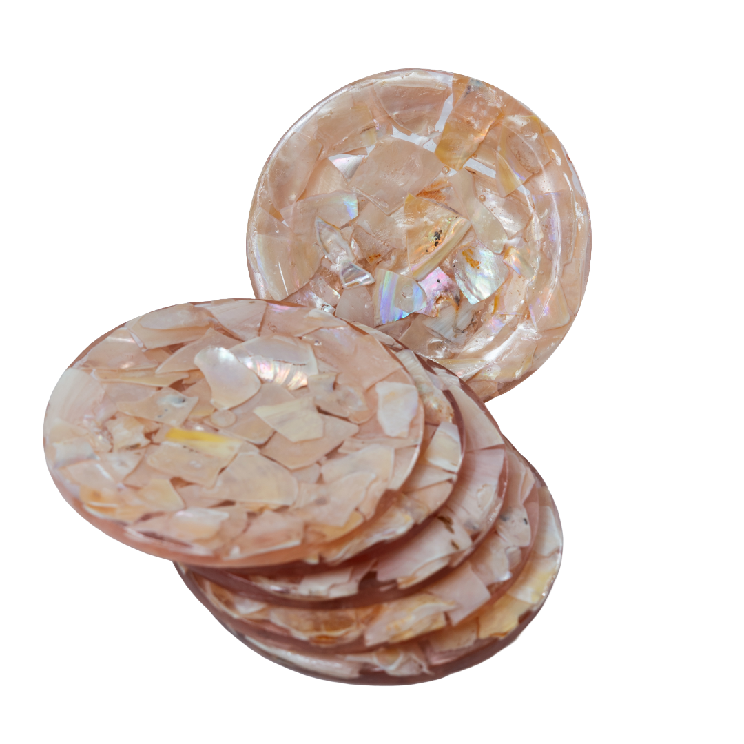 Portavasos x 6 en Concha de Nácar