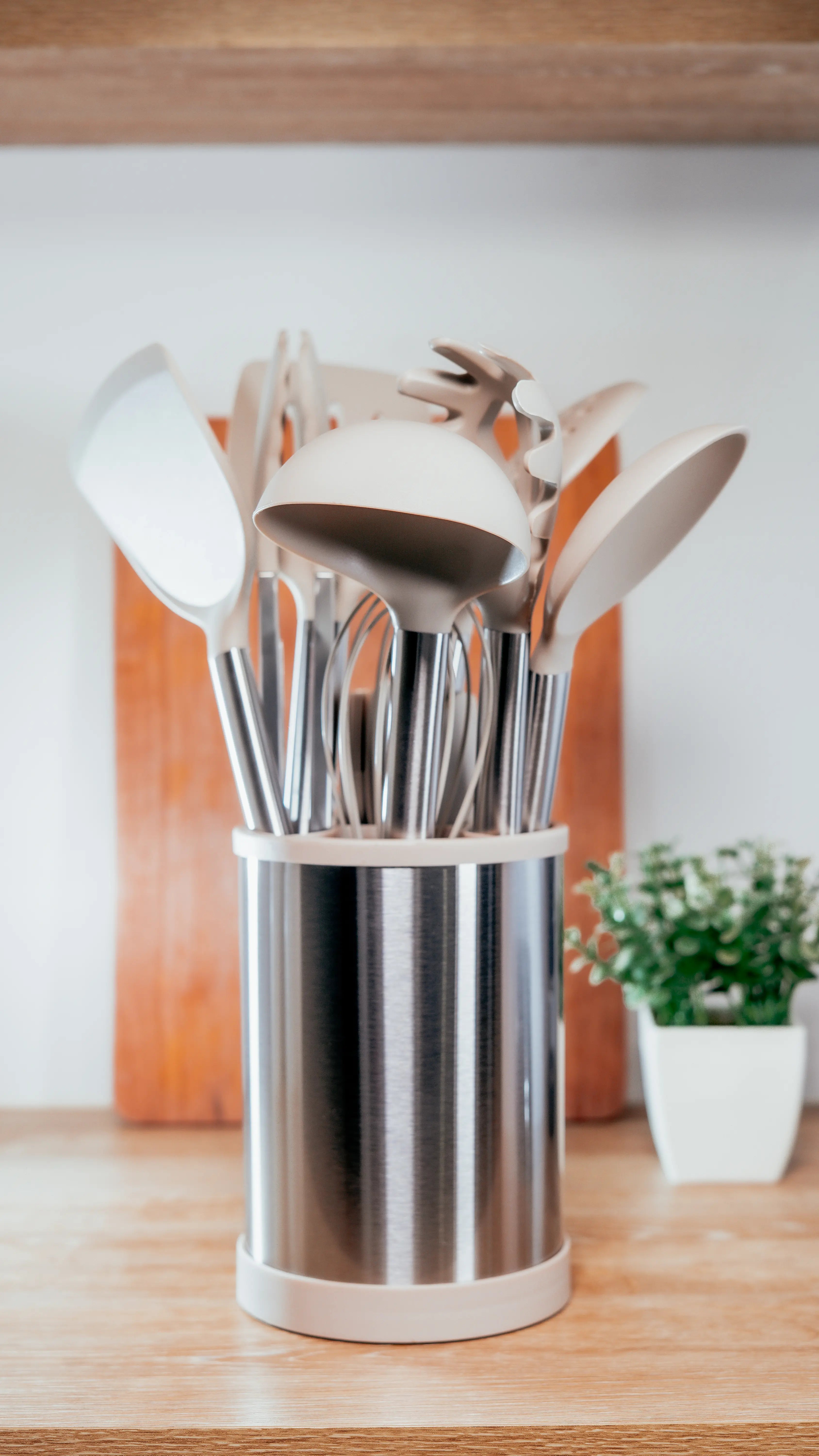 Juego de Utensilios de Cocina (13 Piezas) con Soporte Giratorio