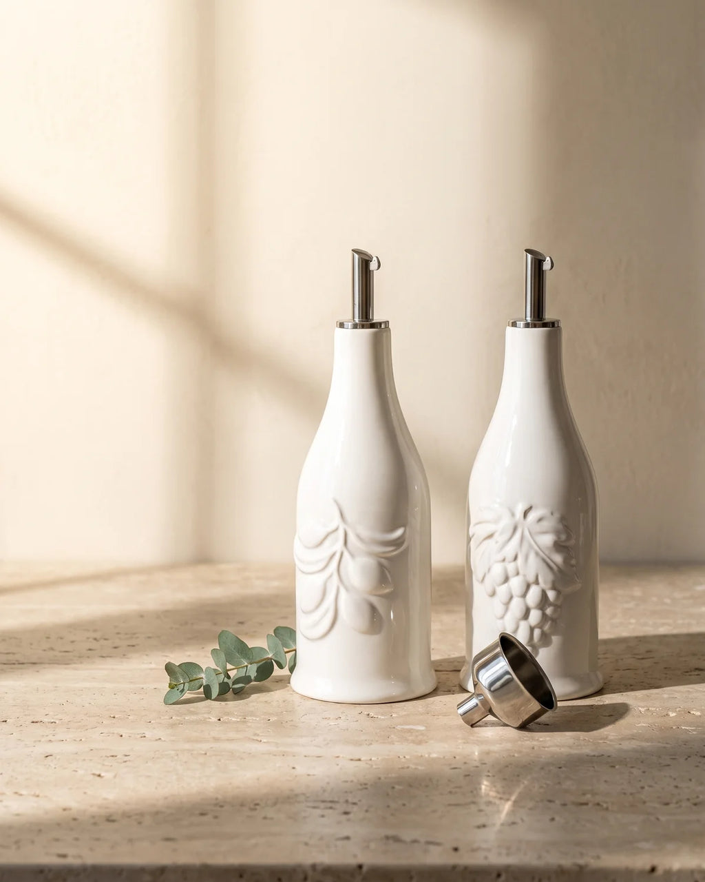 Set Aceitera y Vinagrera en Porcelana