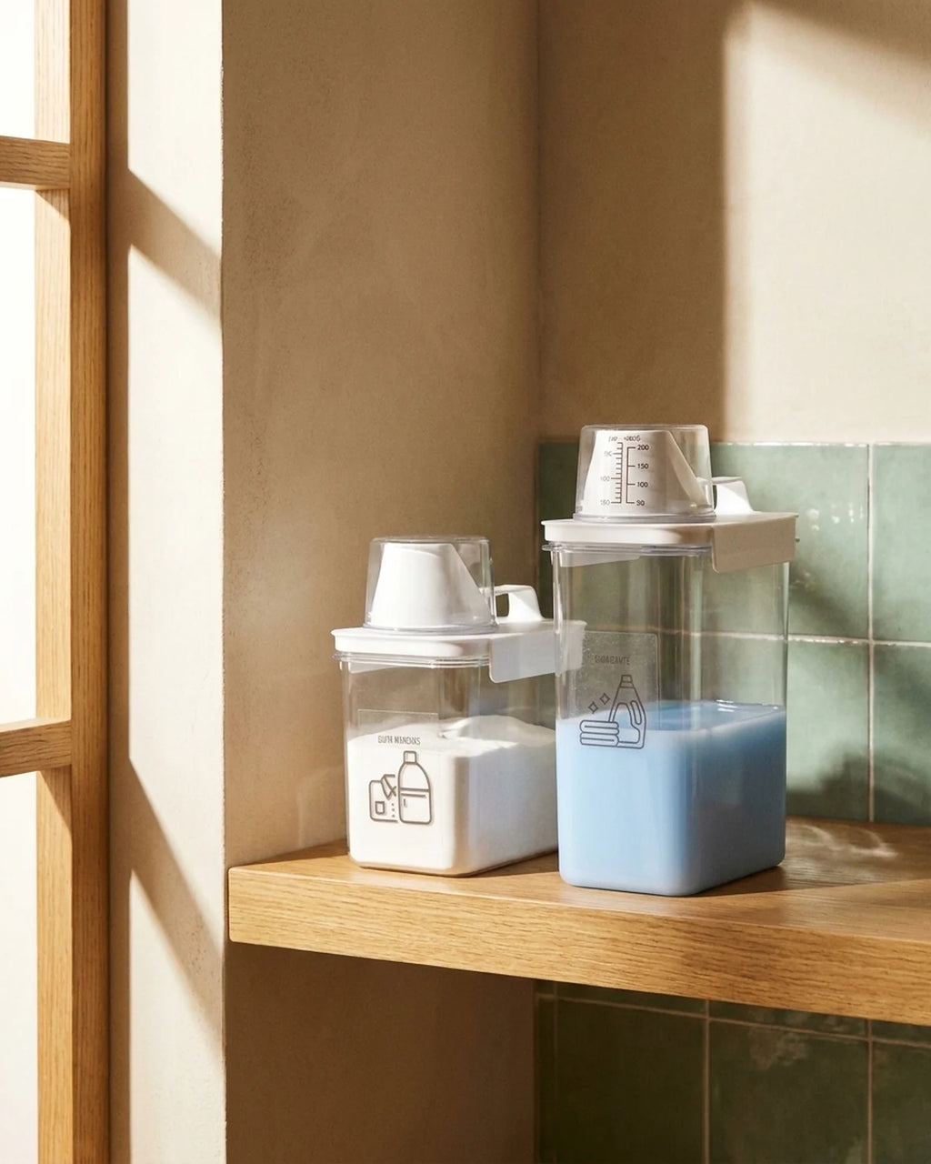 Set Dispensador y Organizador Lavandería