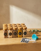 Set condimentero x 12 - Tapa Bambú